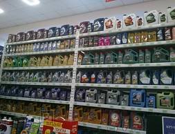 Сеть супермаркетов автозапчастей "Автобан", стеллажи полочные